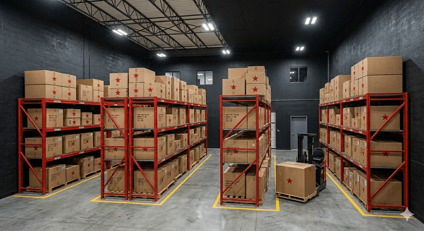 Resin Source warehouse — Austin, Texas. Manufacturer-direct epoxy and polyaspartic floor coatings, delivered across central Texas.