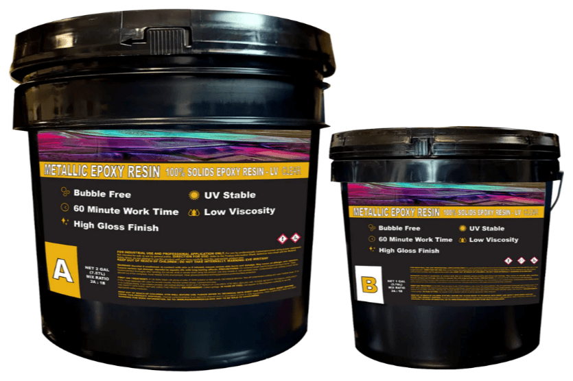 100% Solids Metallic Epoxy